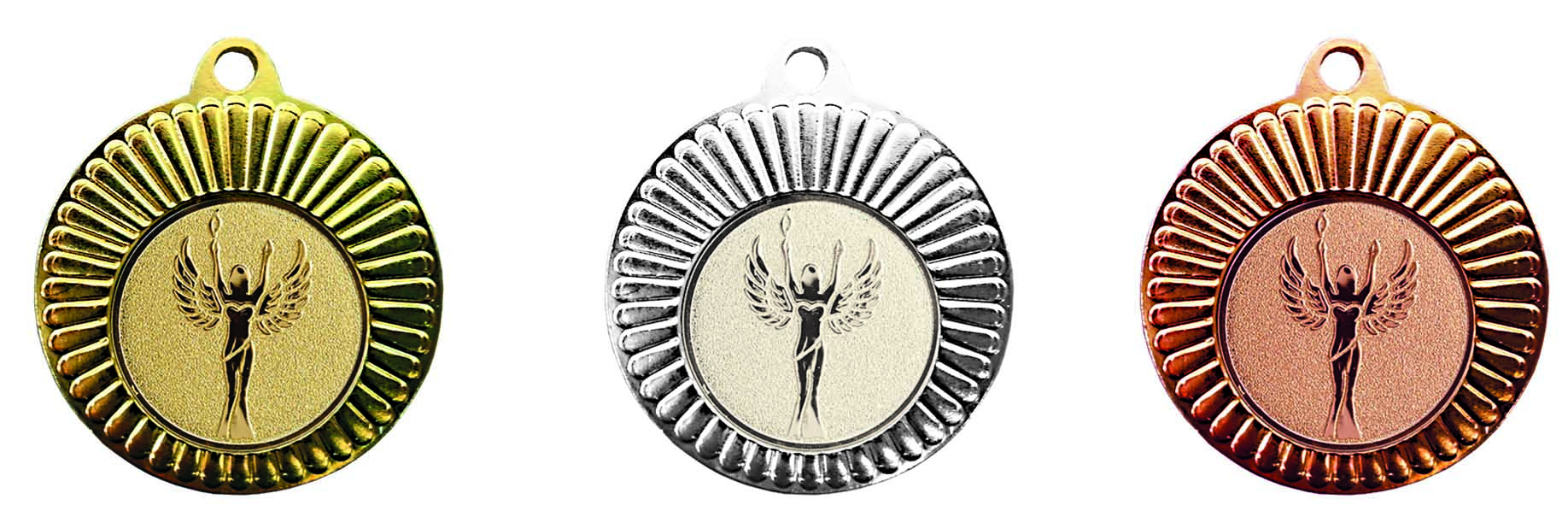 ME004 Medaille goud-zilver brons Ø 40 mm compleet